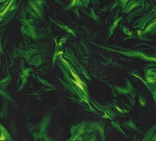 Lackboerse - Wassertransferdruck Folie Flame Ghost Green