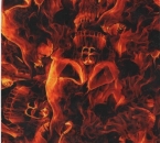 Wassertransferdruck Folie Flames Big Skull Red *Sonderbreite* 100cm