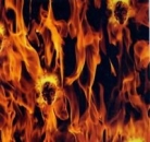 Wassertransferdruck Folie Fire Skulls *Sonderbreite*